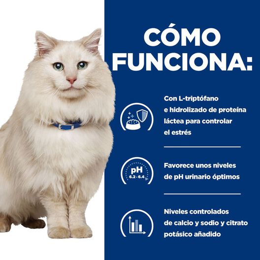 Hill's Prescription Diet Urinary Care c/d multicare stress pollo pienso para gatos, , large image number null
